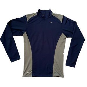 NIKE Dri Fit Men's Compression Long Sleeve Shirt with Vented Upper Back, XL